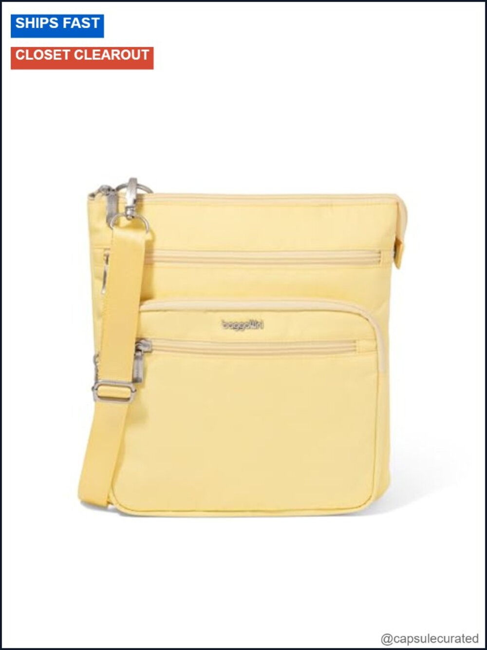 Baggallini Out and About Crossbody Nylon RFID Travel Handbag